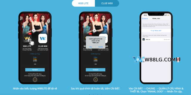 Các bước tải app W88 cho iOS Các bước tải app W88 cho iPhone và hệ điều hành iOS