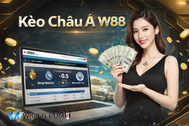 Kèo Châu Á W88 với kinh nghiệm vào tiền thông minh từ W88 LG
