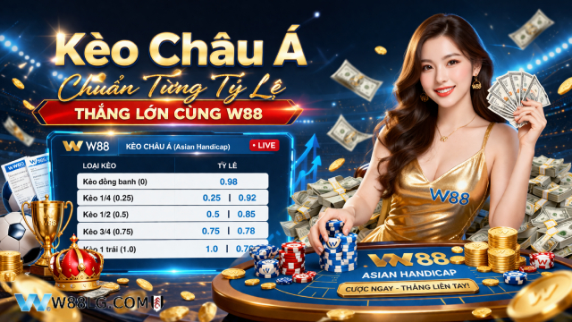 Tất tần tật về các tỷ lệ kèo Châu Á W88 cho người mới